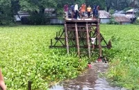 বরগুনায় ব্রিজ ভেঙে বরযাত্রীদের মাইক্রোবাস খালে, নিহত ১০