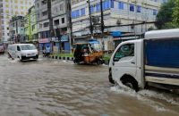 ব‌রিশালে ২৪ ঘণ্টায় ১৭০ মি‌লি‌মিটার বৃ‌ষ্টি, জলাবদ্ধতায় ভোগান্তি