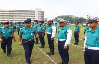 বরিশাল মহানগর পুলিশের মাষ্টার প্যারেড অনুষ্ঠিত