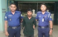 হিজলায় হত্যা মামলার আসামী পুলিশের হাতে আটক