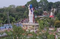 রাঙামাটিতে ভেঙে ফেলা হলো বঙ্গবন্ধুর ভাস্কর্য