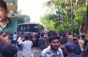 পিরোজপুরে বৌভাতের অনুষ্ঠান শেষে ফেরার পথে বাস-ইজিবাইকের সংঘর্ষে নিহত ১