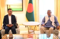 ড. ইউনূসের সঙ্গে তারেক রহমানের বৈঠক শুরু