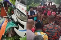 বরগুনায় বাস-অটোরিকশার সংঘর্ষে নিহত ৩