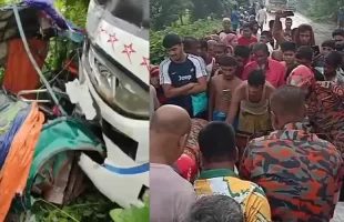 বরগুনায় বাস-অটোরিকশার সংঘর্ষে নিহত ৩