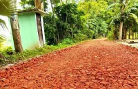 বরিশালে নিম্নমানের ইট দিয়ে সড়ক সংস্কার, বাধার মুখে কাজ বন্ধ করল এলজিইডি