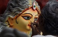 বরিশালে দুর্গোৎসব উদযাপনে মন্দির গুলোতে চলছে শেষ প্রস্তুতি