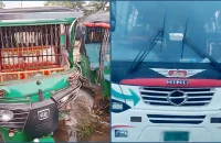 বরগুনায় বাসের ধাক্কায় কনে দেখতে যাওয়া অটোরিকশার যাত্রীসহ আহত ১০