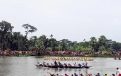 পটুয়াখালীতে ঐতিহ্যের নৌকাবাইচ দেখতে মানুষে ভিড়