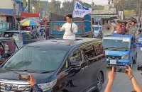 সারজিস আলমের গাড়িবহরে ককটেল হামলা