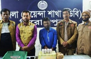 পিরোজপুরে ৬০ হাজার পিস ইয়াবাসহ মাদক ব্যবসায়ী গ্রেফতার