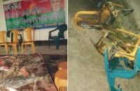 বরিশালে মধ্যরাতে বিএনপির কার্যালয়ে আগুন