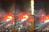 এবার ধোলাইপাড়ে বাসে আগুন