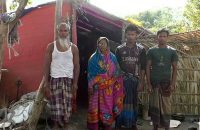 ভোলার ঢালচরের ভূমিহীনদের মানবেতর জীবনযাপন