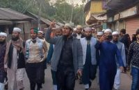 হাদীর হত্যাকারীদের ফাঁসির দাবিতে বানারীপাড়ায় ইশা ছাত্র আন্দোলনের বিক্ষোভ