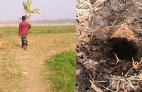 বরিশালে জমি বুঝে পেতে ২৫ বছর ধরে লড়াই করছেন ভূমিহীন বৃদ্ধ খালেক