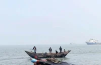 ভোলার মেঘনা নদীতে কার্গো জাহাজের ধাক্কায় ৩০০ মণ লবণসহ ট্রলারডুবি