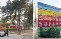 বরিশালে সৌন্দর্যের প্রতীক জুলাই স্মৃতিস্তম্ভ