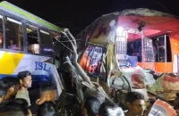 বরিশাল-ঢাকা মহাসড়কে দুই বাসের সংঘর্ষে নিহত ১, আহত ২০