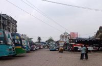বরিশাল থেকে ১০ ঘণ্টা পর ৬ রুটে বাস চলাচল শুরু