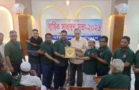 সাংবাদিকতায় ৫০ বছর পূর্ণ করা বরিশাল প্রেসক্লাবের পাঁচ সদস্যকে সংবর্ধনা