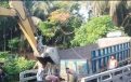 ঝালকাঠিতে পাথরবোঝাই ট্রাকের ভারে সেতু ধসে যোগাযোগ বিচ্ছিন্ন
