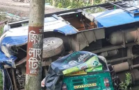 মর্মান্তিক: বাসের ধাক্কায় একই পরিবারের তিনজনসহ নিহত ৬