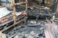 উজিরপুরে আগুন লাগার দেড় ঘণ্টা পর আগুন নিভাতে ফায়ার সার্ভিস, দোকান পুড়ে ভস্মীভূত