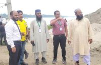 সুগন্ধা নদীর ওপর সেতু নির্মাণে নতুন আশার আলো, পরিদর্শনে বাংলাদেশ সেতু কর্তৃপক্ষ
