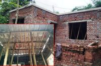 বরিশালে পার্সেন্টিজ না দেওয়ায় মুক্তিযোদ্ধার ভবনের ছাদ ঢালাইয়ের কাজ বন্ধ