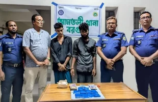 বরগুনায় কুখ্যাত মাদক ব্যবসায়ী জনি গাজীসহ আটক ২, ইয়াবা ও নগদ টাকা উদ্ধার