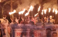 বরিশালে আওয়ামী লীগের প্রতিষ্ঠাবার্ষিকী উপলক্ষে নিষিদ্ধ ছাত্রলীগের মশাল মিছিল