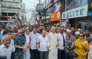 প্রধানমন্ত্রীর বরিশাল আগমন ঘি‌রে আনন্দ মিছিল