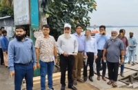 সুগন্ধা নদীতে সেতুর সম্ভাবনা, প্রস্তাবিত স্থান পরিদর্শনে সেতু সচিব