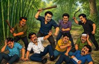 আগৈলঝাড়ায় মাদক ব্যবসায়ীর হামলায় আহত ৫