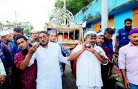 পটুয়াখালীতে প্যারোলে মুক্তি পেয়ে মায়ের জানাজায় বিশ্বজিৎ হ’ত্যা মামলার আসামি শাকিল
