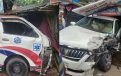 বরিশালে অ্যাম্বুলেন্স-প্রাইভেটকার সংঘর্ষ, আহত ৪