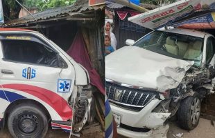 বরিশালে অ্যাম্বুলেন্স-প্রাইভেটকার সংঘর্ষ, আহত ৪