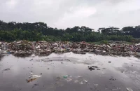 হেলিপ্যাডই এখন লালমোহন পৌরসভার ময়লার ভাগাড়!