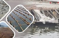 বরগুনায় সাড়ে ১২ কোটি টাকার কাজে অনিয়ম, ধসে পড়ল আরসিসি প্ল্যাটফর্ম