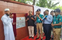 বরিশাল বন্দর থানা ভবনের নির্মাণকাজের ভিত্তিপ্রস্তর স্থাপন করলেন প্রতিমন্ত্রী