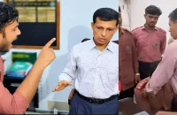 সমালোচনার মুখে শিক্ষকের পা ধরে সেই শিক্ষার্থীর ক্ষমা প্রার্থনা